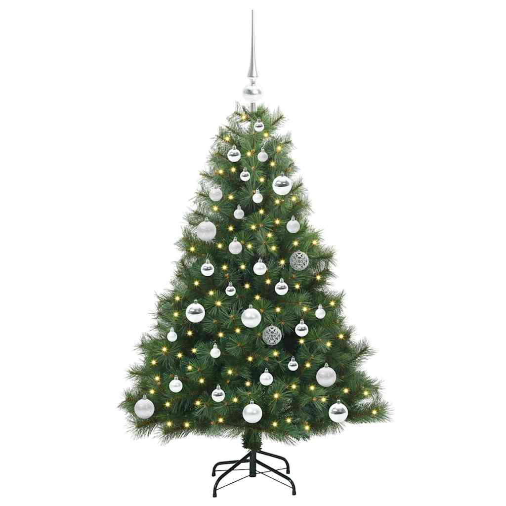Artificial Christmas Tree with 150 LEDs Green 120 cm PE and PVC