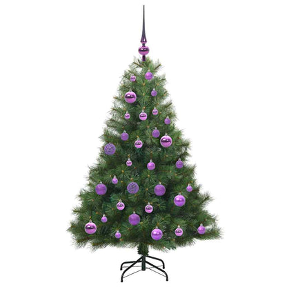 Artificial Christmas Tree with 150 LEDs Green 120 cm PE and PVC