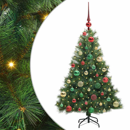 Artificial Christmas Tree with 150 LEDs Green 120 cm PE and PVC