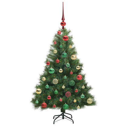 Artificial Christmas Tree with 150 LEDs Green 120 cm PE and PVC