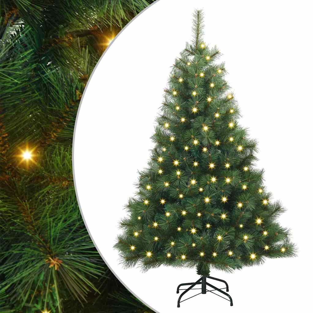Artificial Christmas Tree with 150 LEDs Green 150 cm PE and PVC