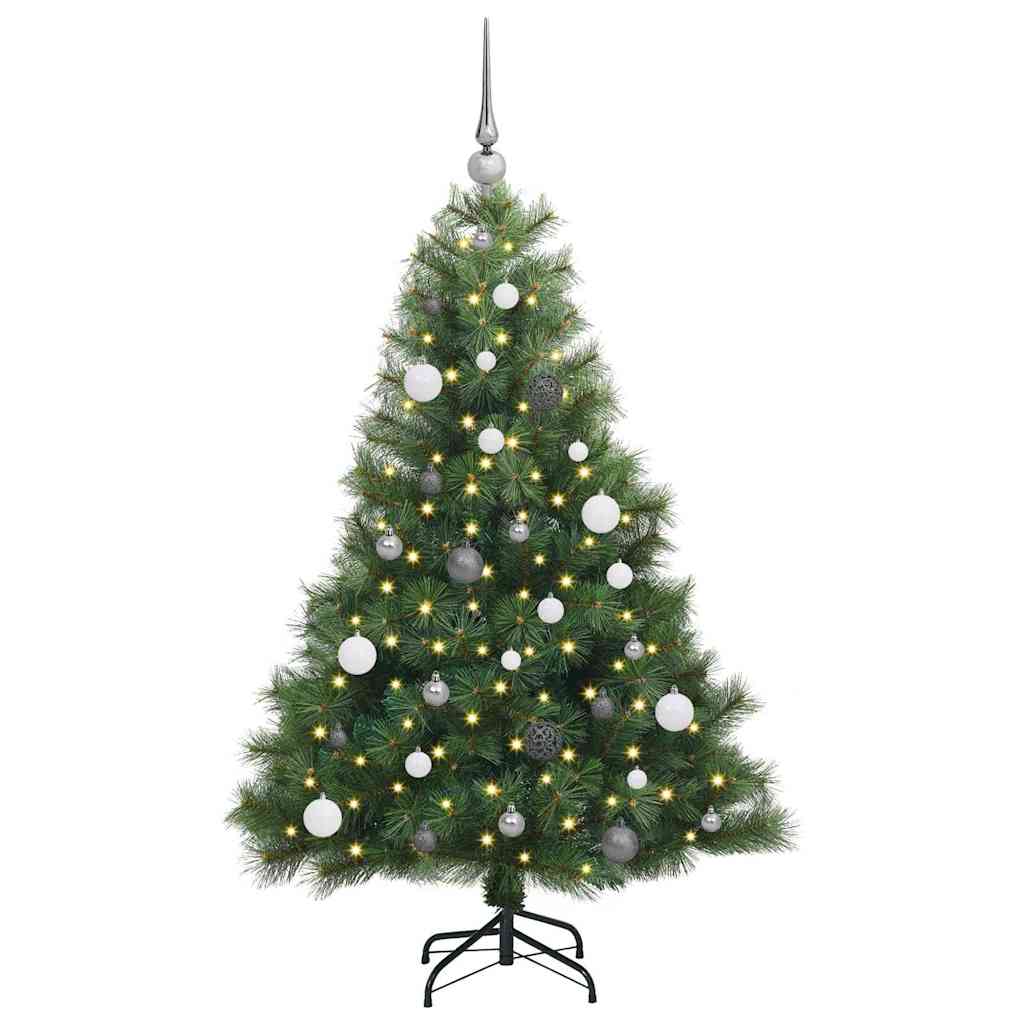 Artificial Christmas Tree with 150 LEDs Green 150 cm PE and PVC