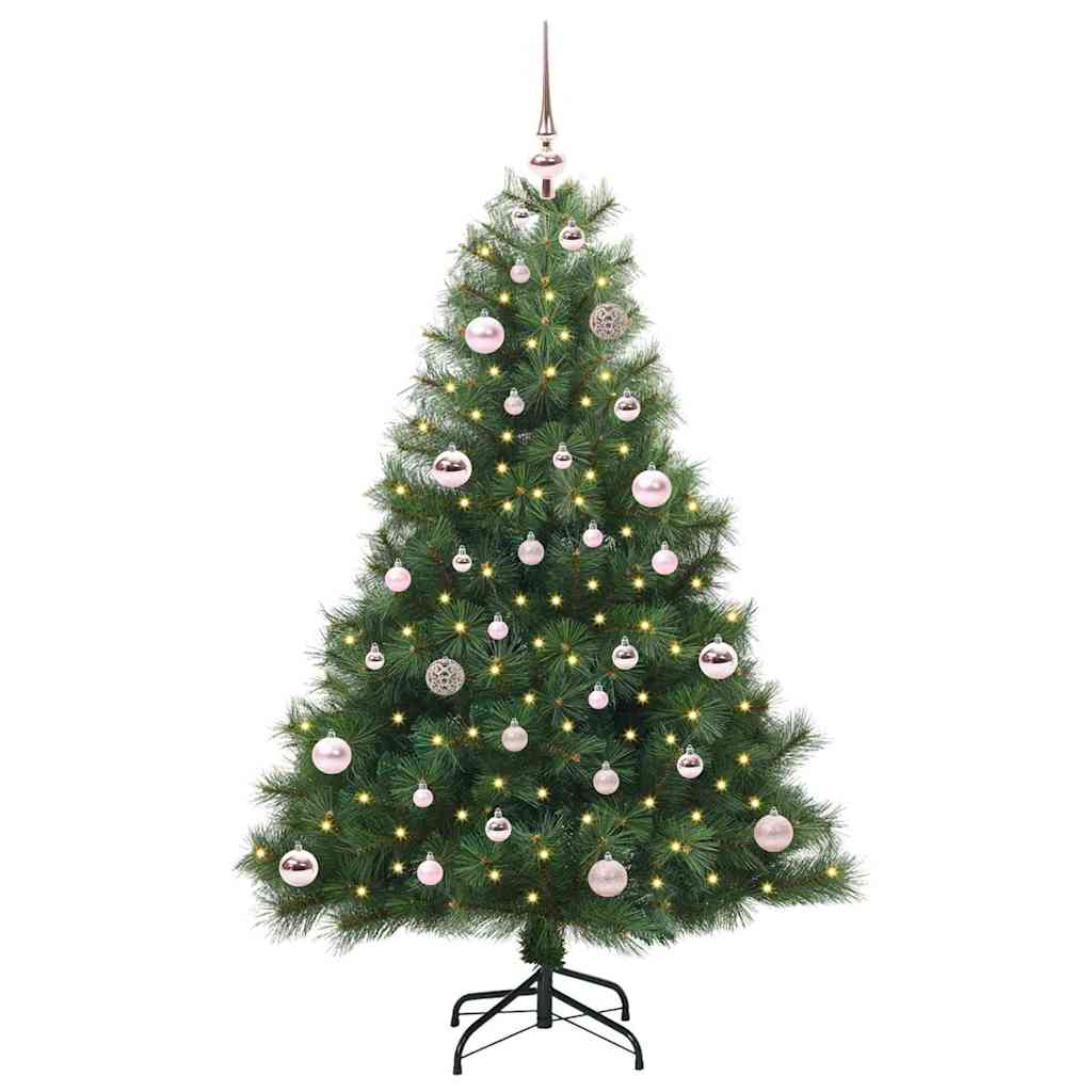 Artificial Christmas Tree with 150 LEDs Green 150 cm PE and PVC