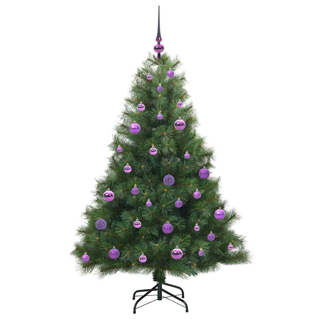 Artificial Christmas Tree with 150 LEDs Green 150 cm PE and PVC