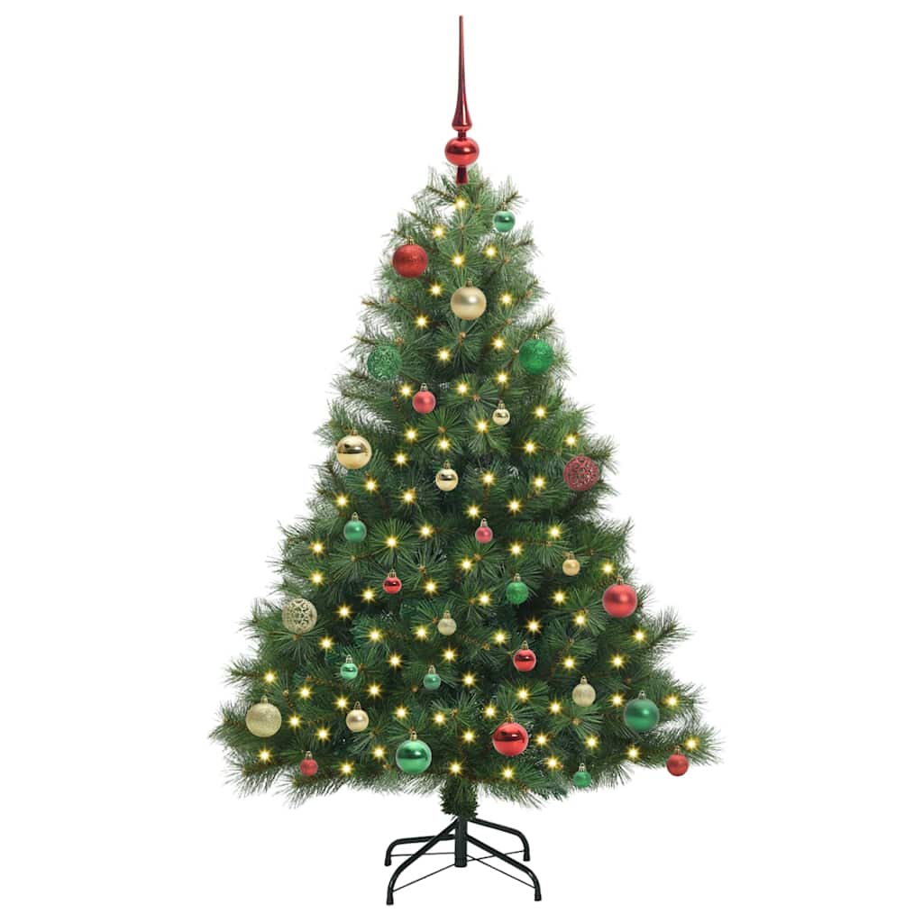 Artificial Christmas Tree with 150 LEDs Green 150 cm PE and PVC