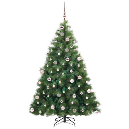 Artificial Christmas Tree with 300 LEDs Green 180 cm PE and PVC