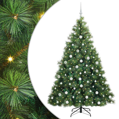 Artificial Christmas Tree with 300 LEDs Green 180 cm PE and PVC