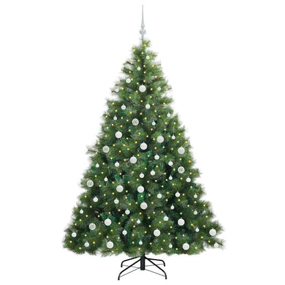 Artificial Christmas Tree with 300 LEDs Green 180 cm PE and PVC