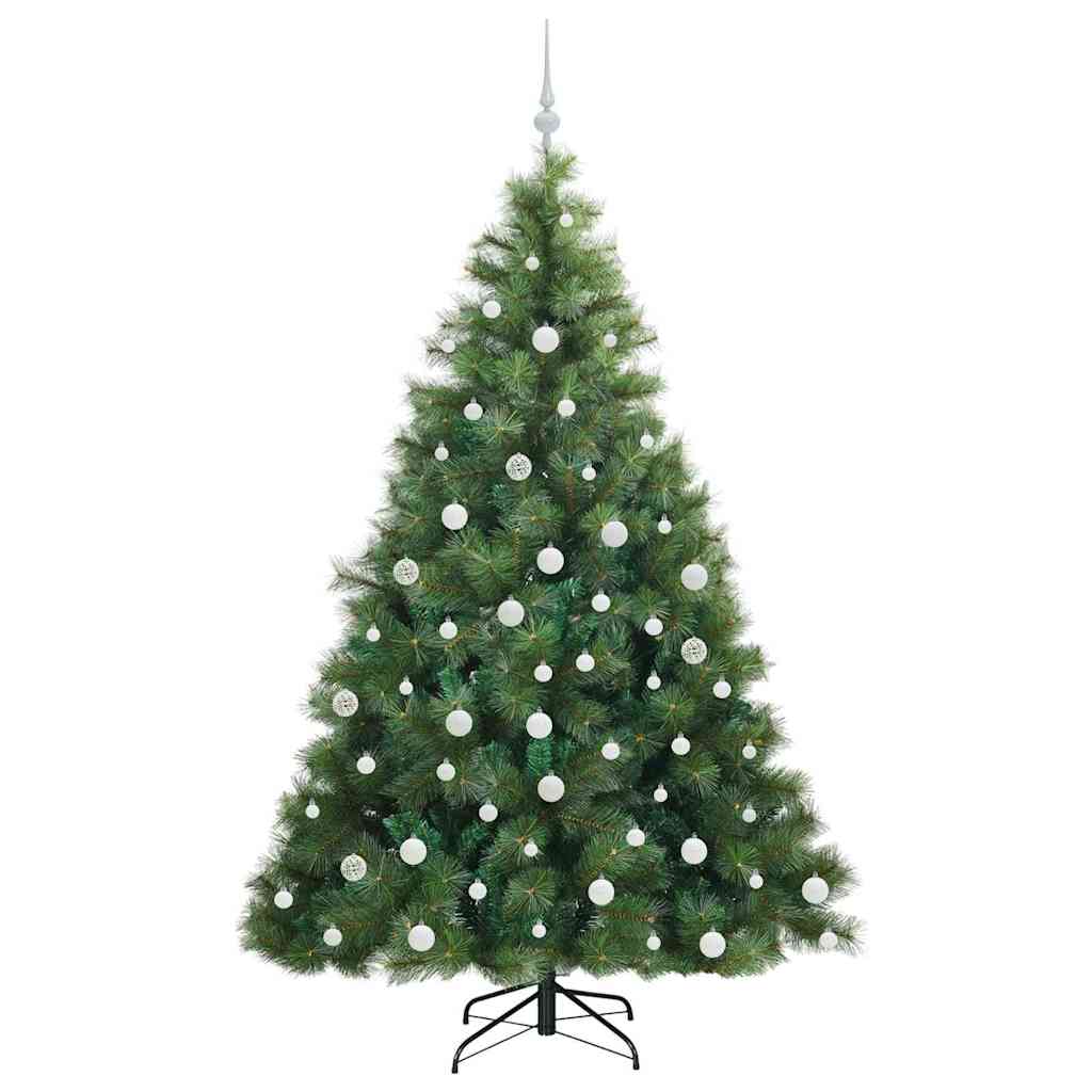 Artificial Christmas Tree with 300 LEDs Green 180 cm PE and PVC