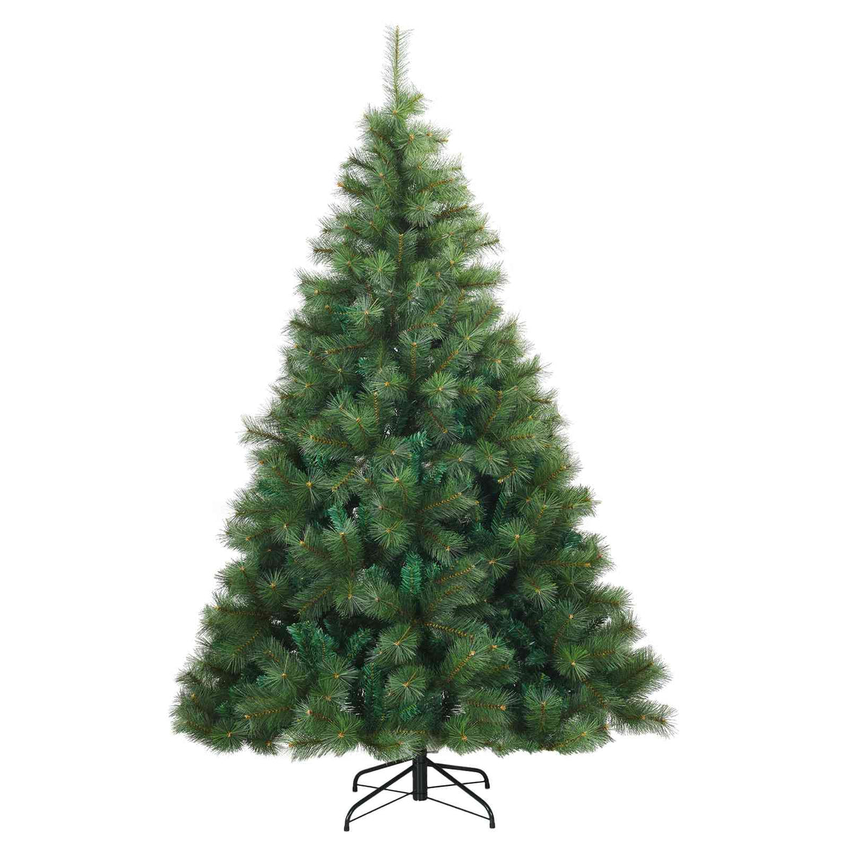 Artificial Christmas Tree with 300 LEDs Green 210 cm PE and PVC