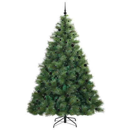Artificial Christmas Tree with 300 LEDs Green 240 cm PE and PVC