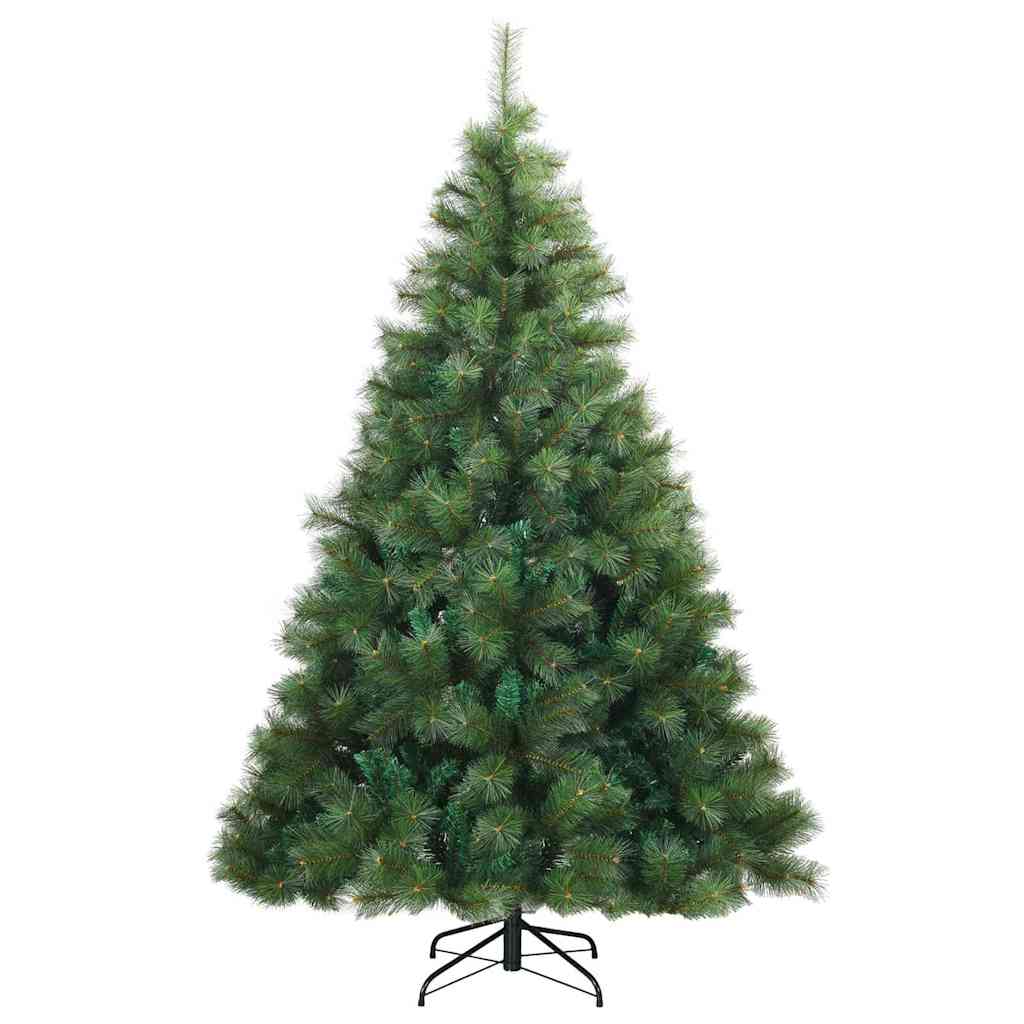 Artificial Christmas Tree with 300 LEDs Green 240 cm PE and PVC
