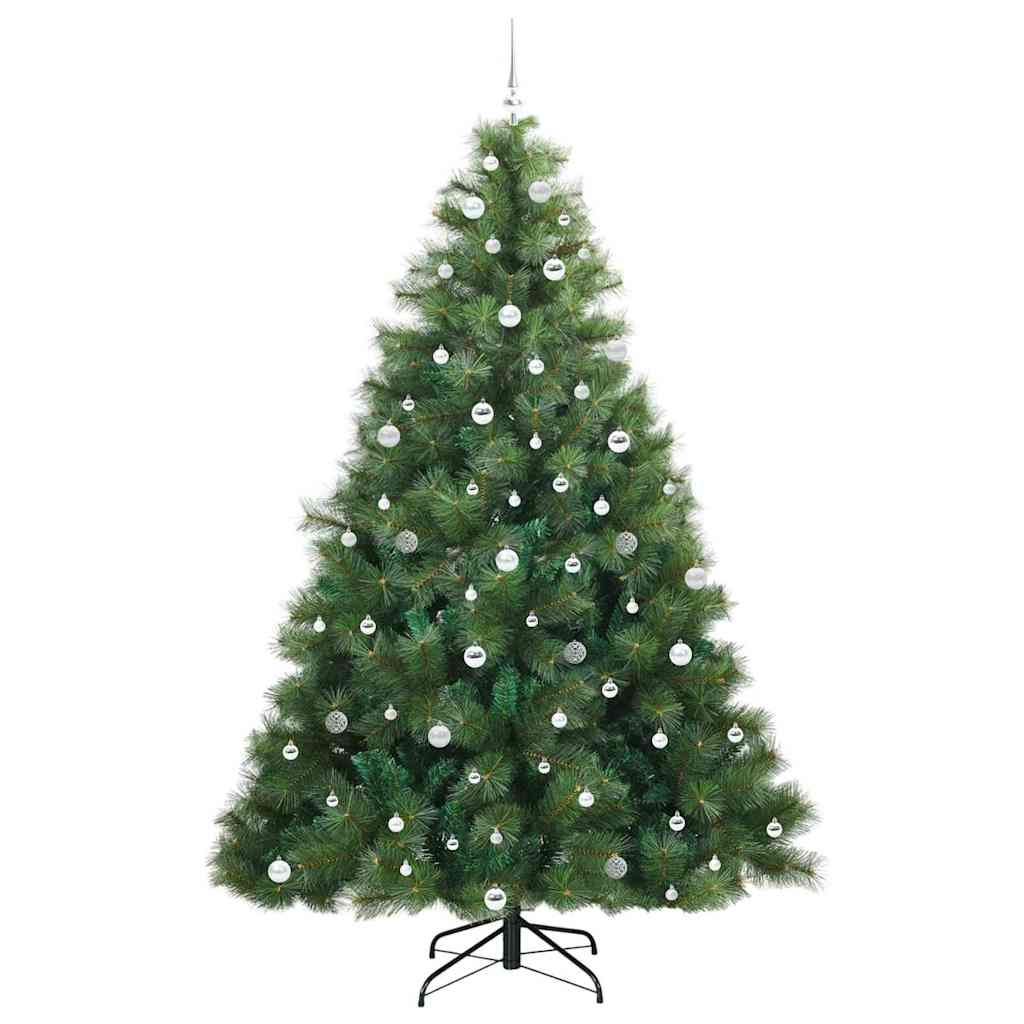 Artificial Christmas Tree with 300 LEDs Green 240 cm PE and PVC