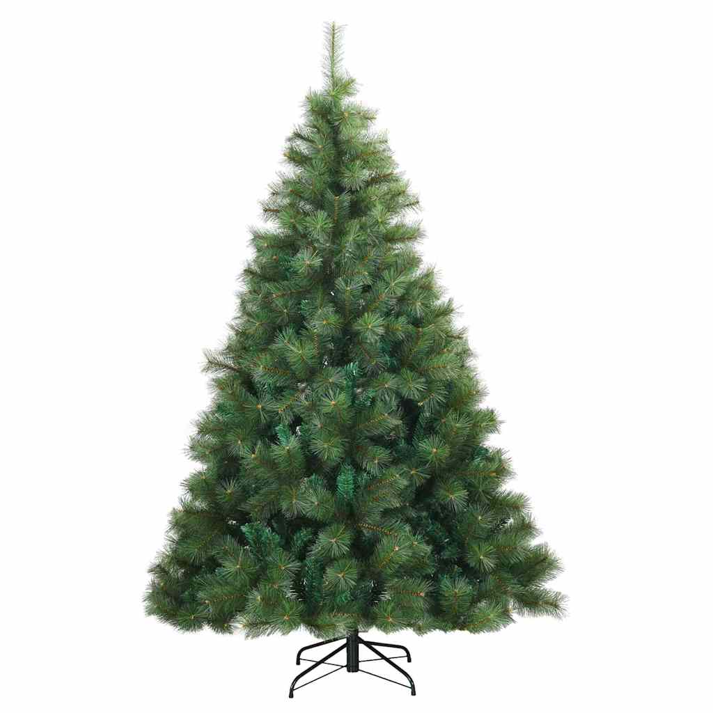Artificial Christmas Tree with 300 LEDs Green 240 cm PE and PVC