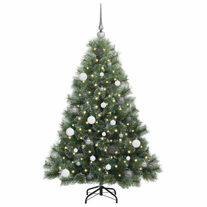 Artificial Christmas Tree with 150 LEDs Green 150 cm PE and PVC