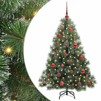 Artificial Christmas Tree with 150 LEDs Green 150 cm PE and PVC