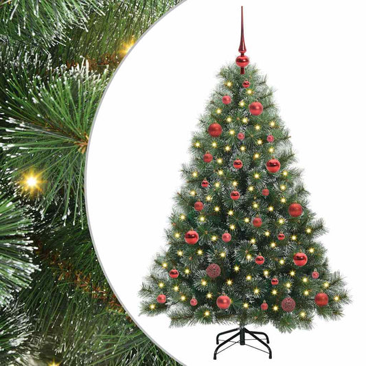 Artificial Christmas Tree with 150 LEDs Green 150 cm PE and PVC