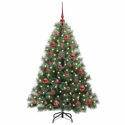 Artificial Christmas Tree with 150 LEDs Green 150 cm PE and PVC