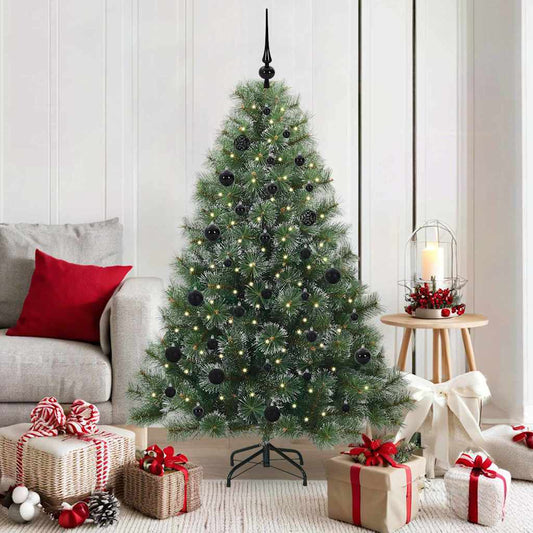 Artificial Christmas Tree with 150 LEDs Green 150 cm PE and PVC
