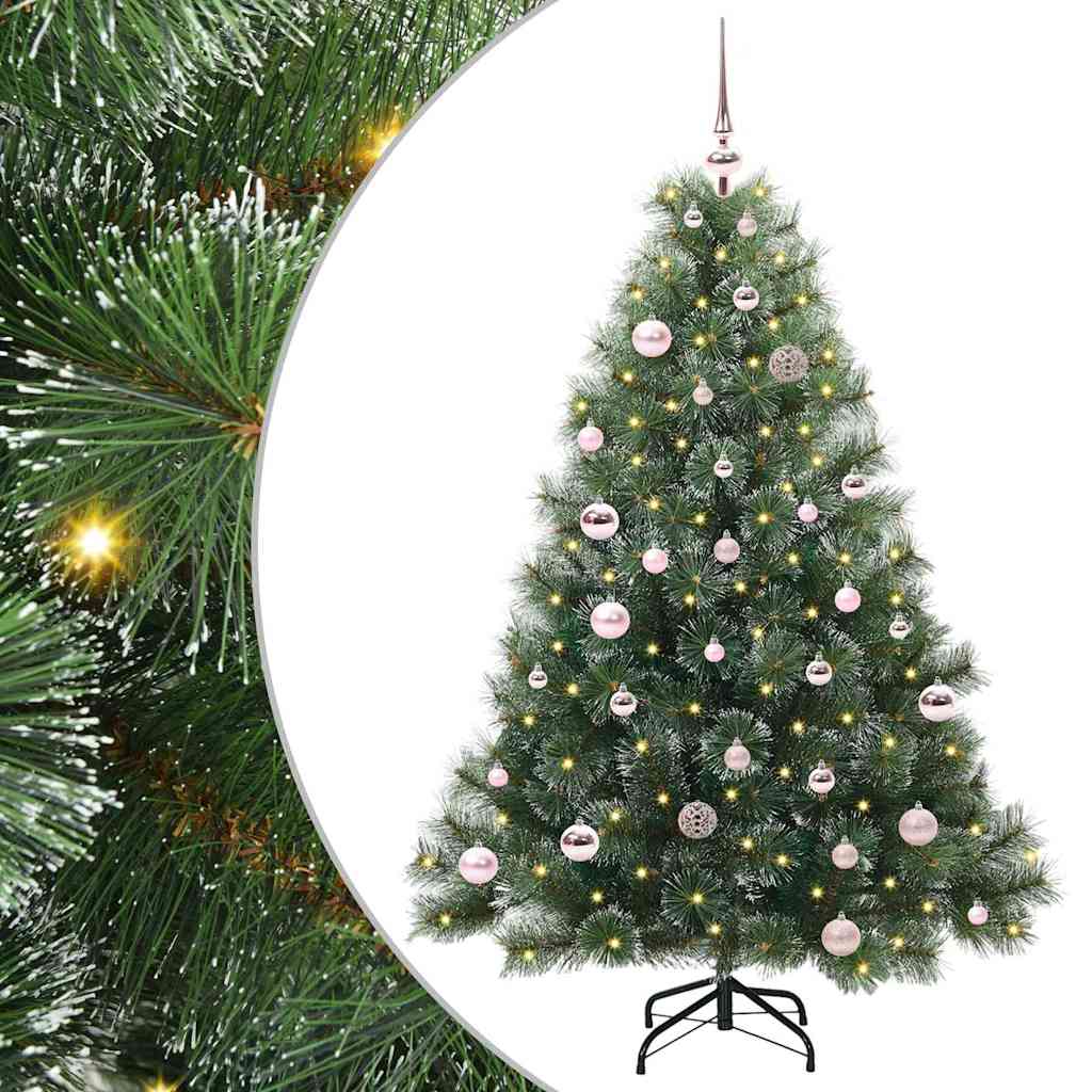 Artificial Christmas Tree with 150 LEDs Green 150 cm PE and PVC