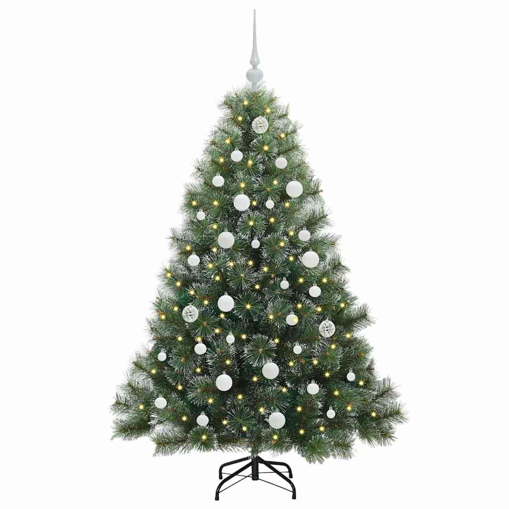 Artificial Christmas Tree with 150 LEDs Green 150 cm PE and PVC