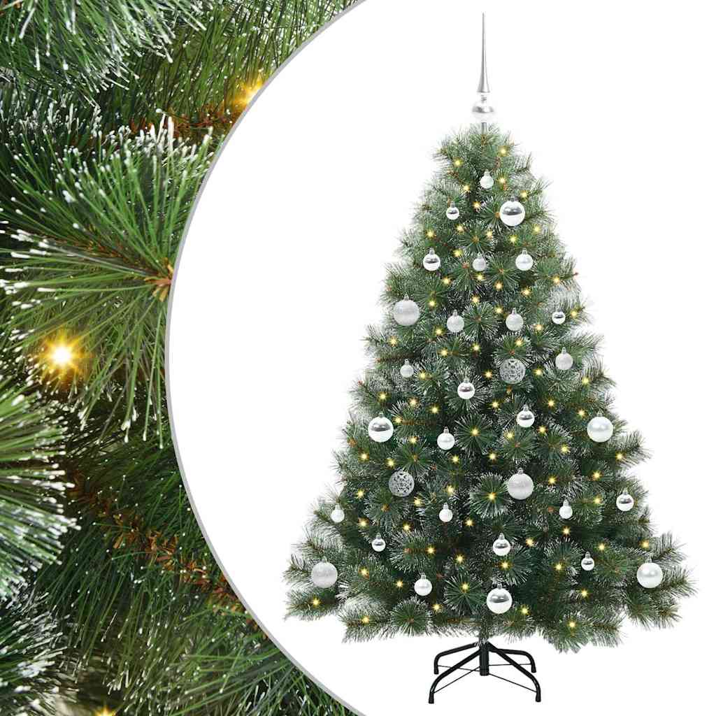 Artificial Christmas Tree with 150 LEDs Green 150 cm PE and PVC