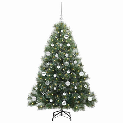 Artificial Christmas Tree with 150 LEDs Green 150 cm PE and PVC