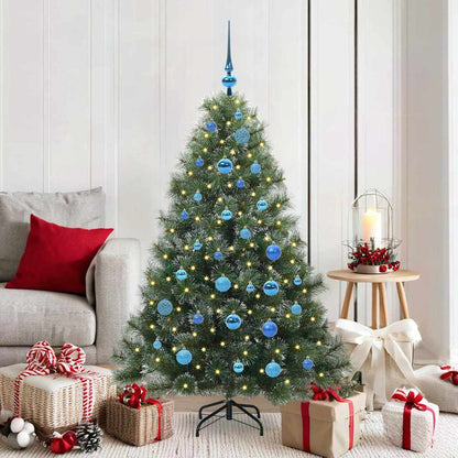 Artificial Christmas Tree with 150 LEDs Green 150 cm PE and PVC