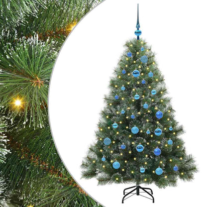 Artificial Christmas Tree with 150 LEDs Green 150 cm PE and PVC