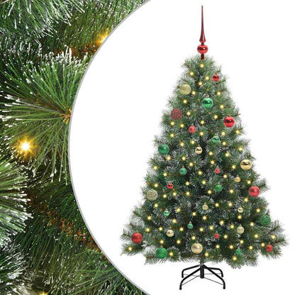 Artificial Christmas Tree with 150 LEDs Green 150 cm PE and PVC