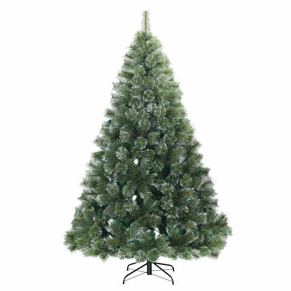 Artificial Christmas Tree with 300 LEDs Green 180 cm PE and PVC