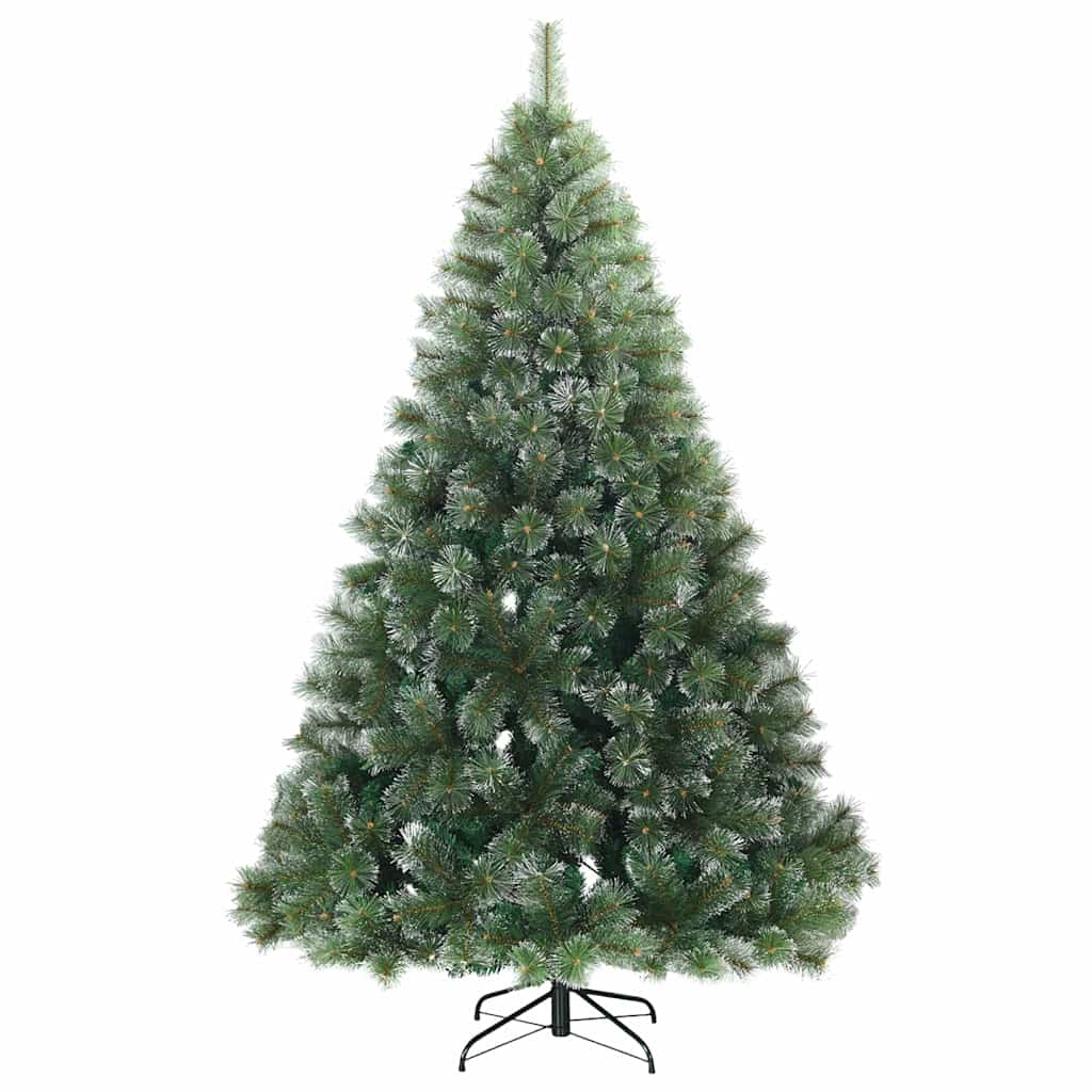 Artificial Christmas Tree with 300 LEDs Green 180 cm PE and PVC