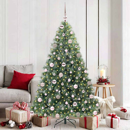 Artificial Christmas Tree with 300 LEDs Green 180 cm PE and PVC