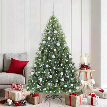 Artificial Christmas Tree with 300 LEDs Green 180 cm PE and PVC