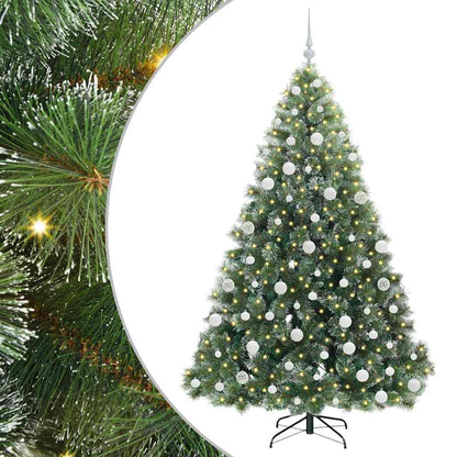 Artificial Christmas Tree with 300 LEDs Green 180 cm PE and PVC
