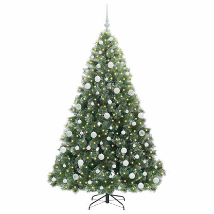 Artificial Christmas Tree with 300 LEDs Green 180 cm PE and PVC