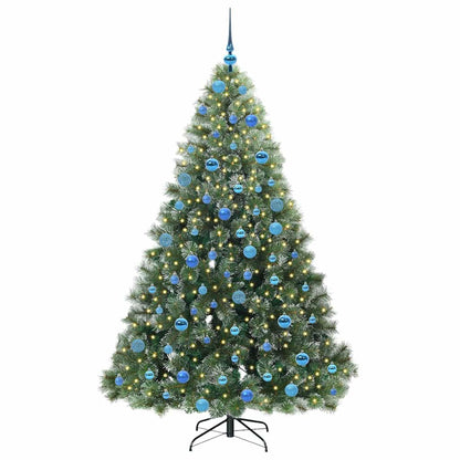 Artificial Christmas Tree with 300 LEDs Green 180 cm PE and PVC