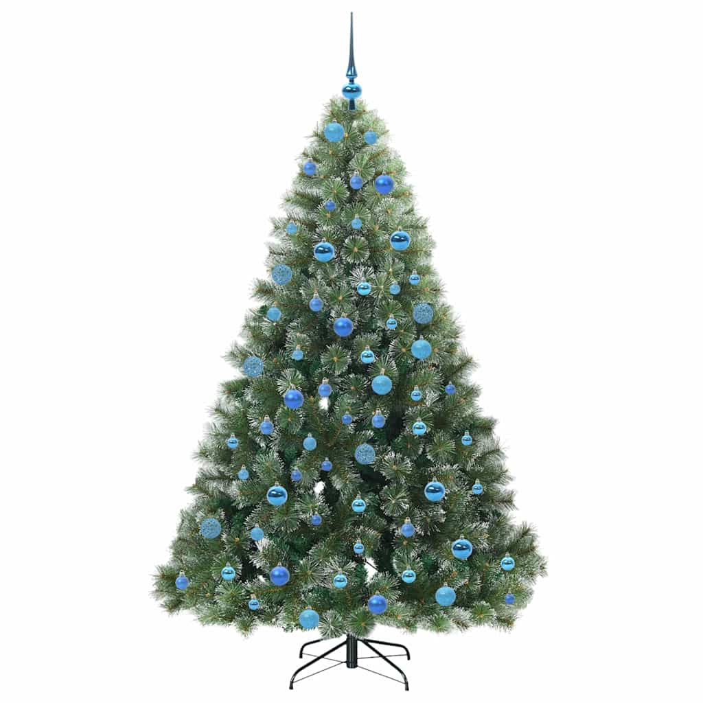 Artificial Christmas Tree with 300 LEDs Green 180 cm PE and PVC