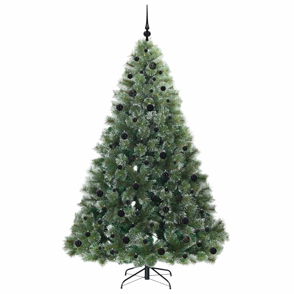 Artificial Christmas Tree with 300 LEDs Green 210 cm PE and PVC