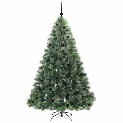 Artificial Christmas Tree with 300 LEDs Green 210 cm PE and PVC