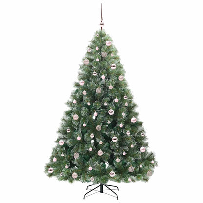 Artificial Christmas Tree with 300 LEDs Green 210 cm PE and PVC