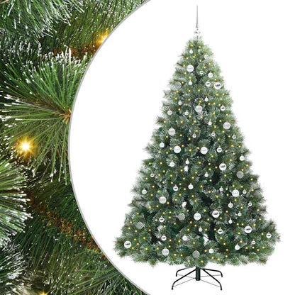 Artificial Christmas Tree with 300 LEDs Green 210 cm PE and PVC