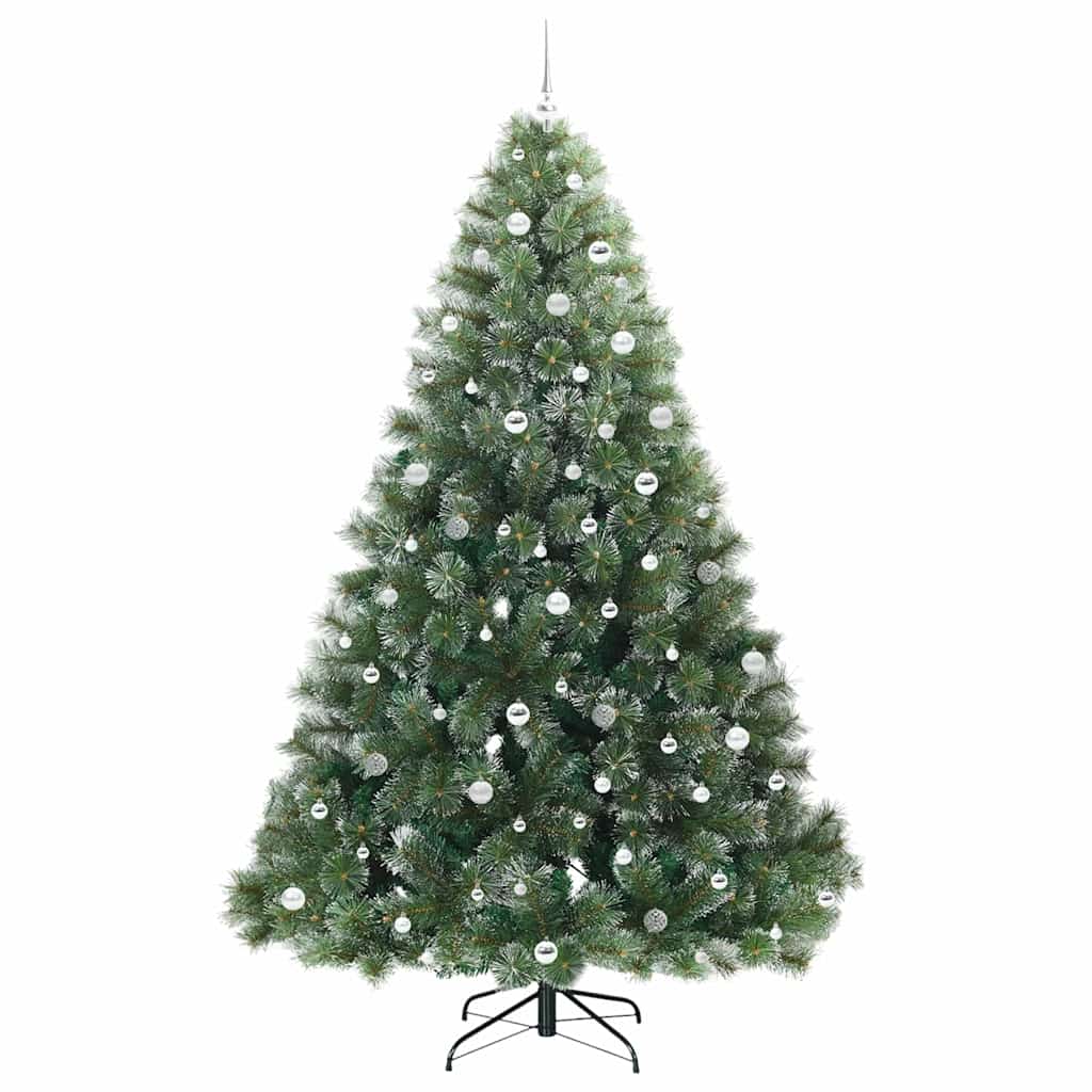 Artificial Christmas Tree with 300 LEDs Green 240 cm PE and PVC