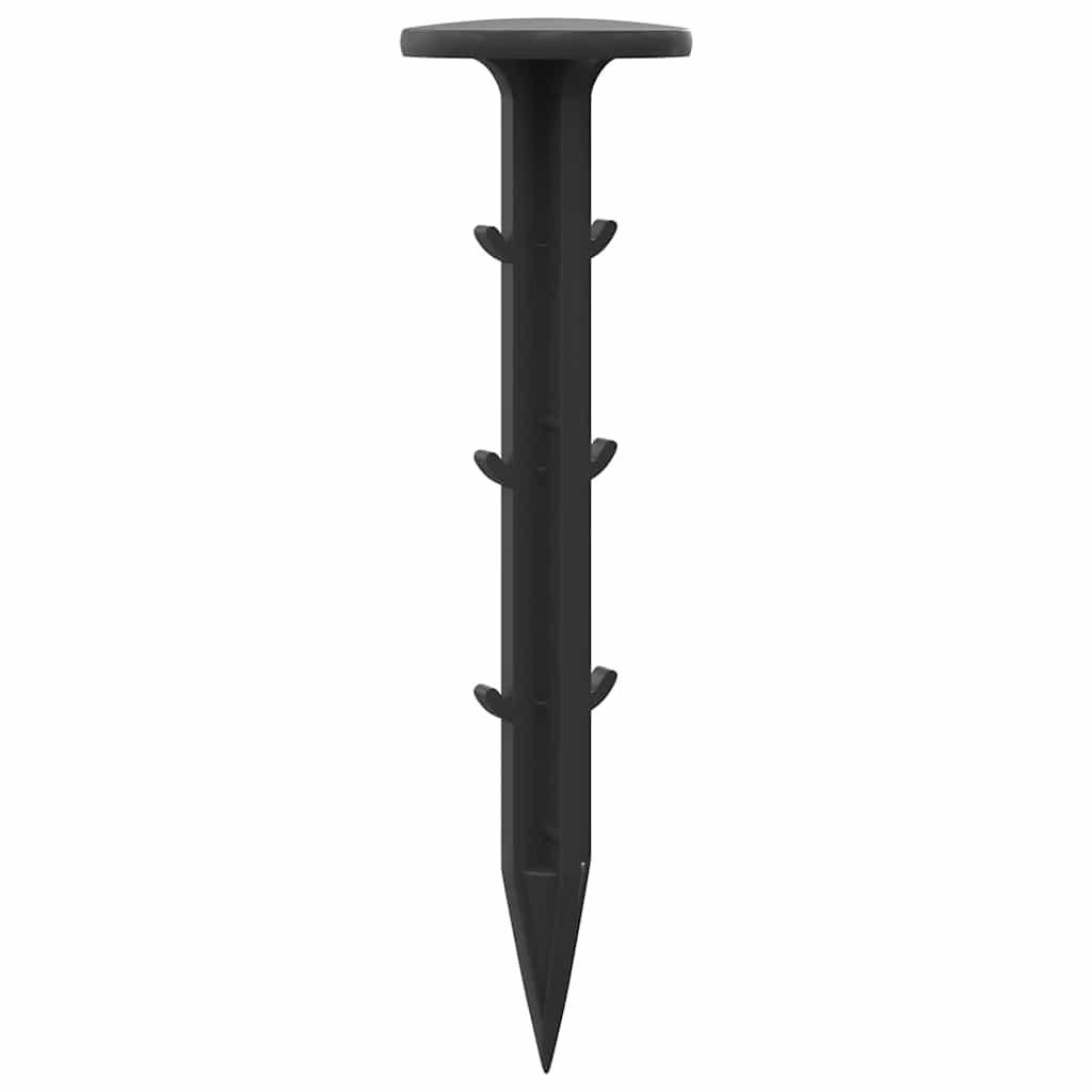 Ground Pegs 100 pcs Black Ø3 x 11 cm Plastic