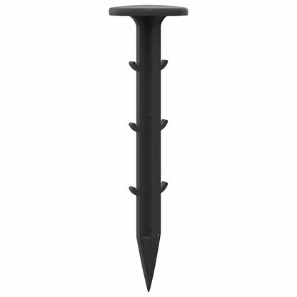 Ground Pegs 100 pcs Black Ø3 x 11 cm Plastic