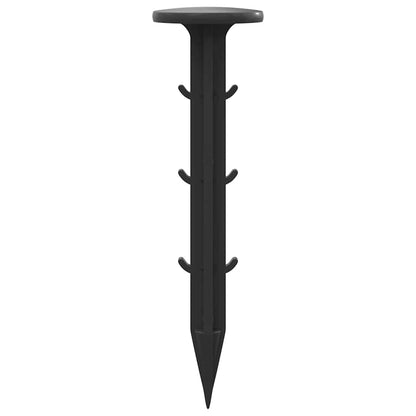 Ground Pegs 100 pcs Black Ø3 x 11 cm Plastic