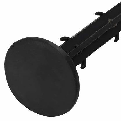 Ground Pegs 500 pcs Black Ø3 x 11 cm Plastic