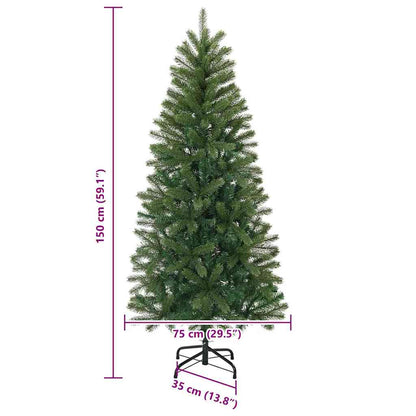 Artificial Christmas Tree Green 150 cm PVC, PE and steel