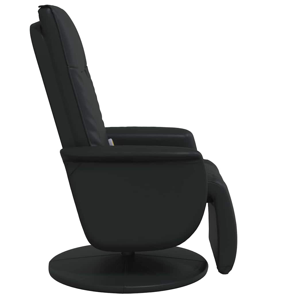 Swivel Massage Recliner Chair Black 71 x 90 x 105 cm