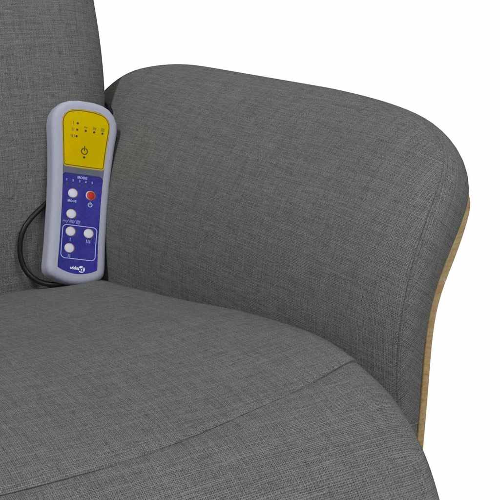 Massage Recliner Chair Dark Grey 79 x 87 x 104.5 cm Fabric